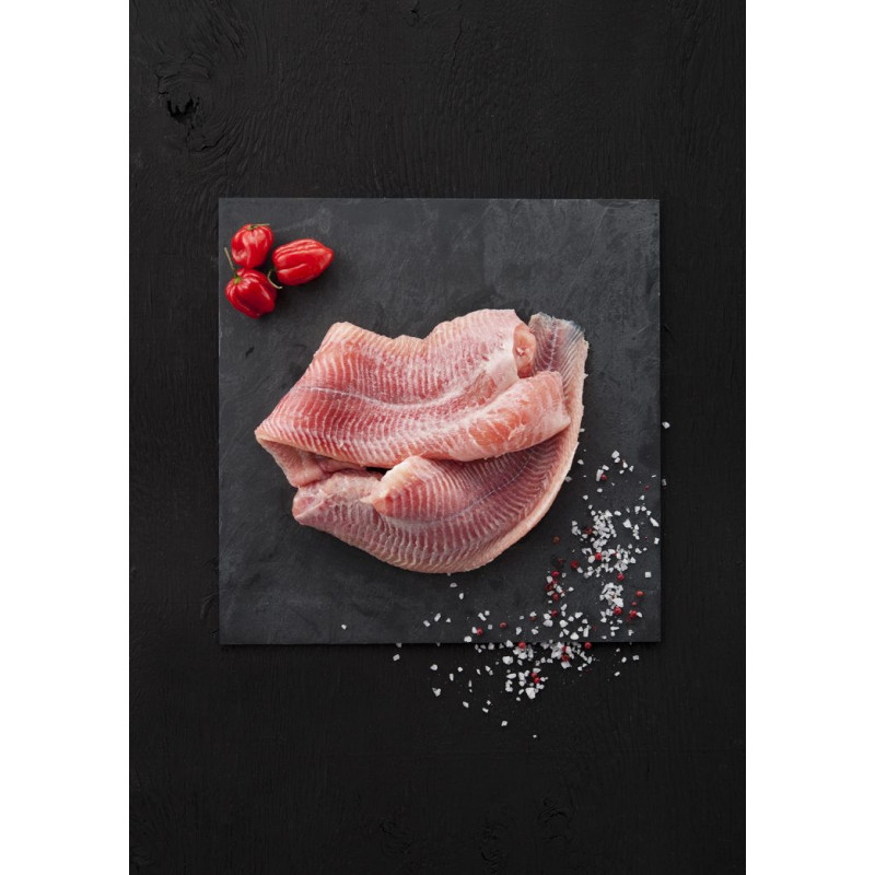 Frisches Welsfilet, rotfleischig (ohne Haut)