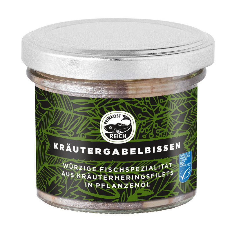 Kräutergabelbissen in Öl