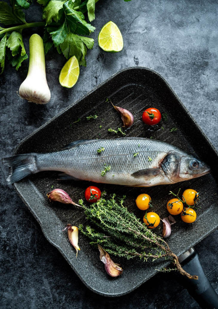 Frischer BIO Wolfsbarsch/Loup de mer küchenfertig