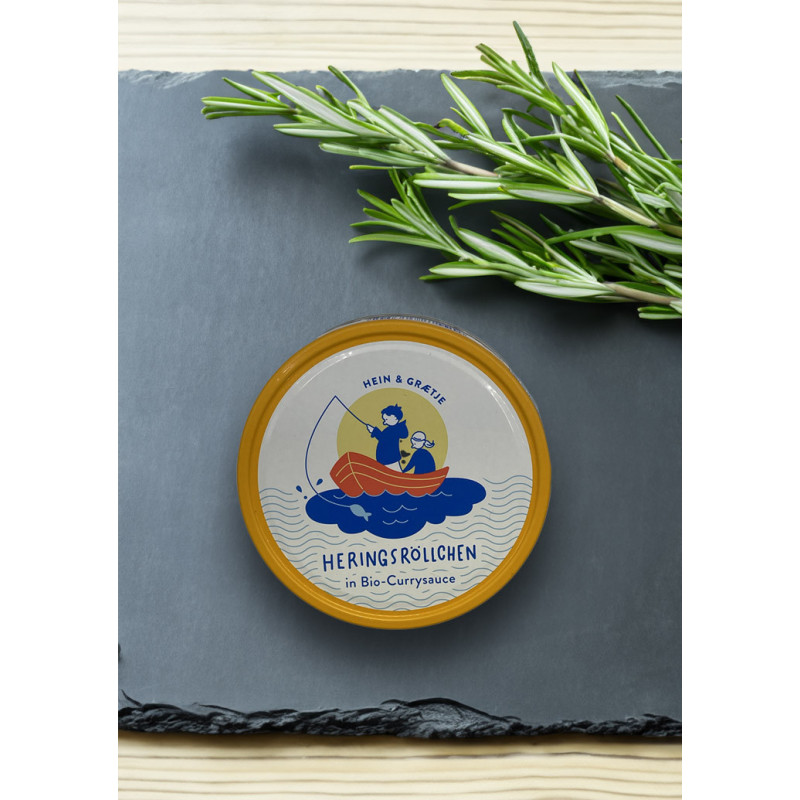 Hein & Graetje Heringsröllchen in Bio-Currysauce