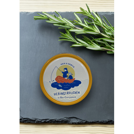 Hein & Graetje Heringsröllchen in Bio-Currysauce