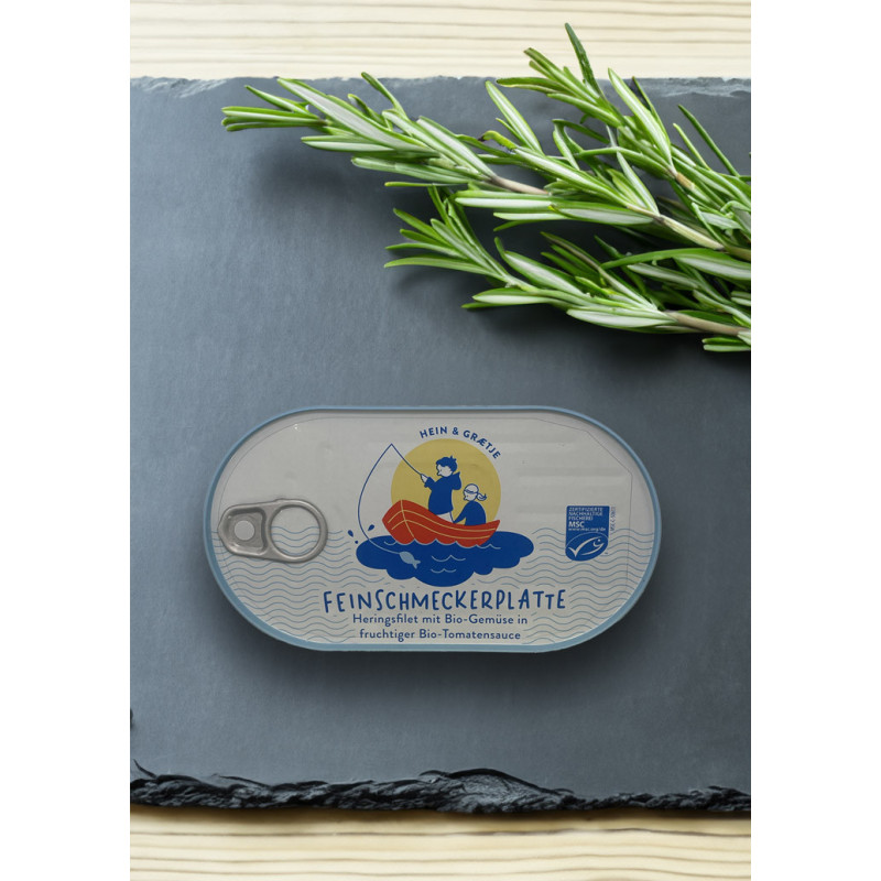 Hein & Graetje Feinschmeckerplatte mit Bio-Gemüse in fruchtiger Bio-Tomatensauce