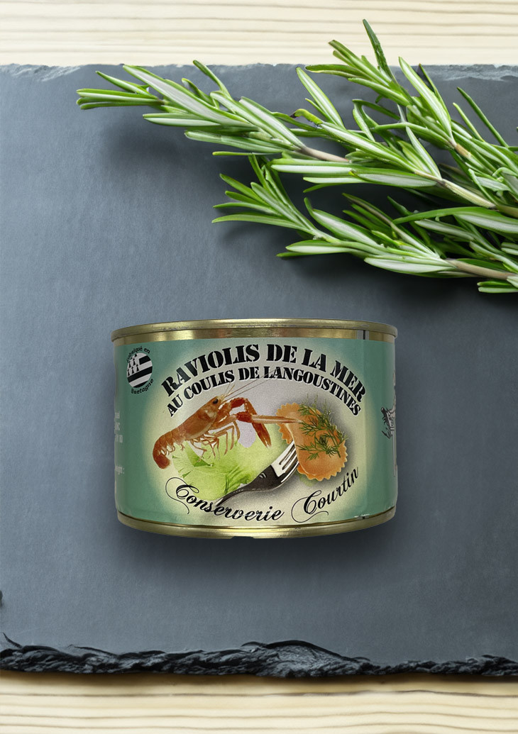 Raviolis de la mer - Ravioli mit Thunfisch und Ricotta in einer Kaisergranat-Sauce