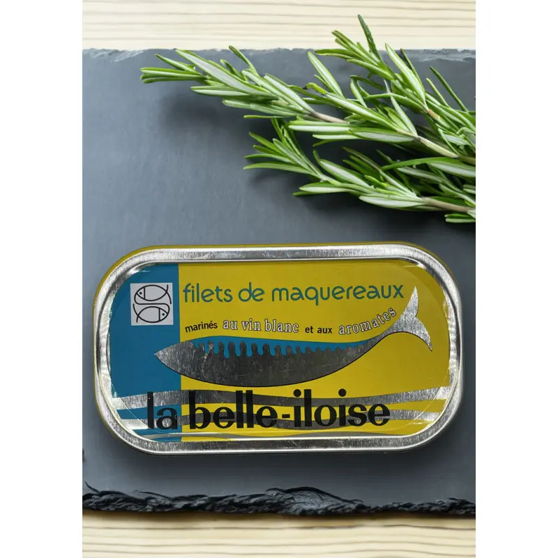 La belle-iloise Makrelenfilet in Weißwein und Gewürzen