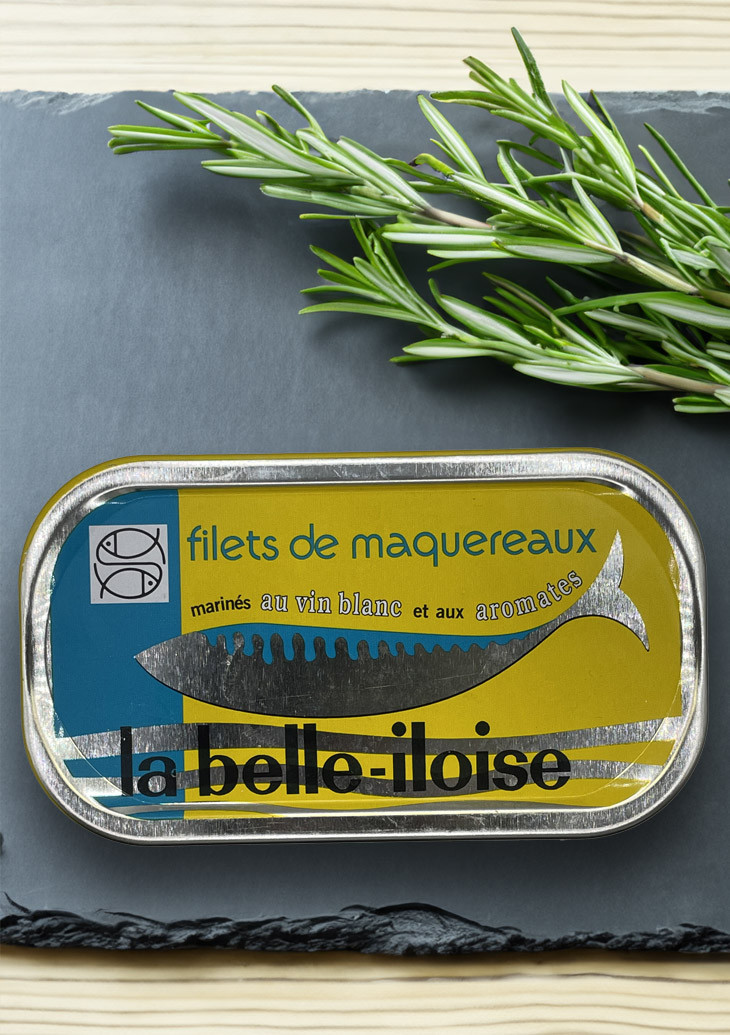 La belle-iloise Makrelenfilet in Weißwein und Gewürzen