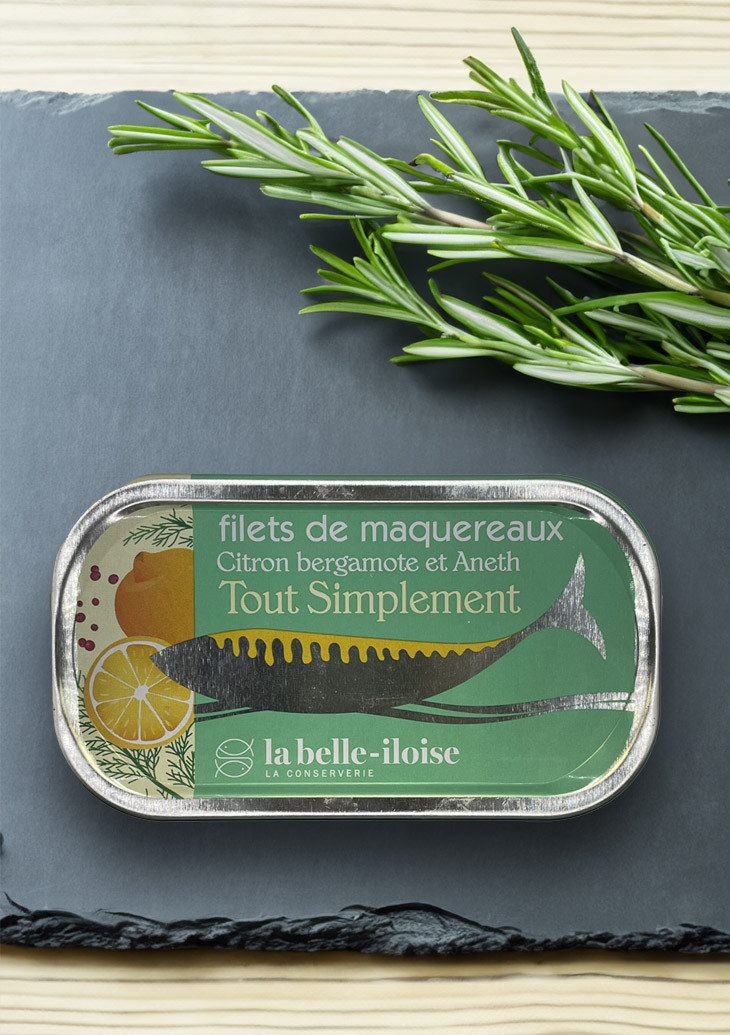 La belle-iloise Makrelenfilet mit Zitrone Bergamotte & Dill