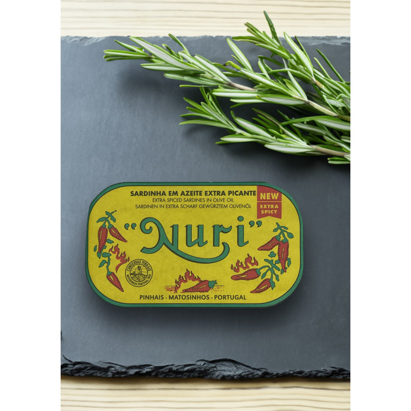 Nuri Sardinen in extra scharf gewürztem Olivenöl