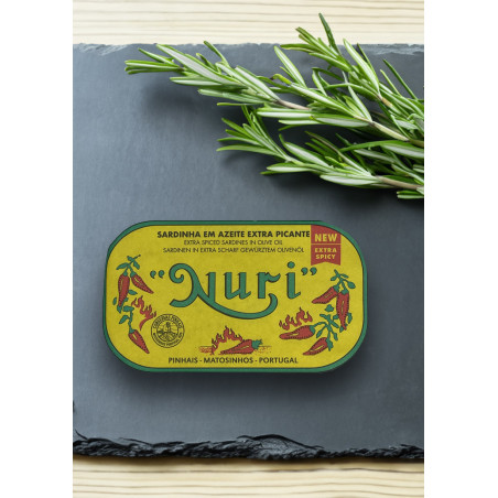 Nuri Sardinen in extra scharf gewürztem Olivenöl