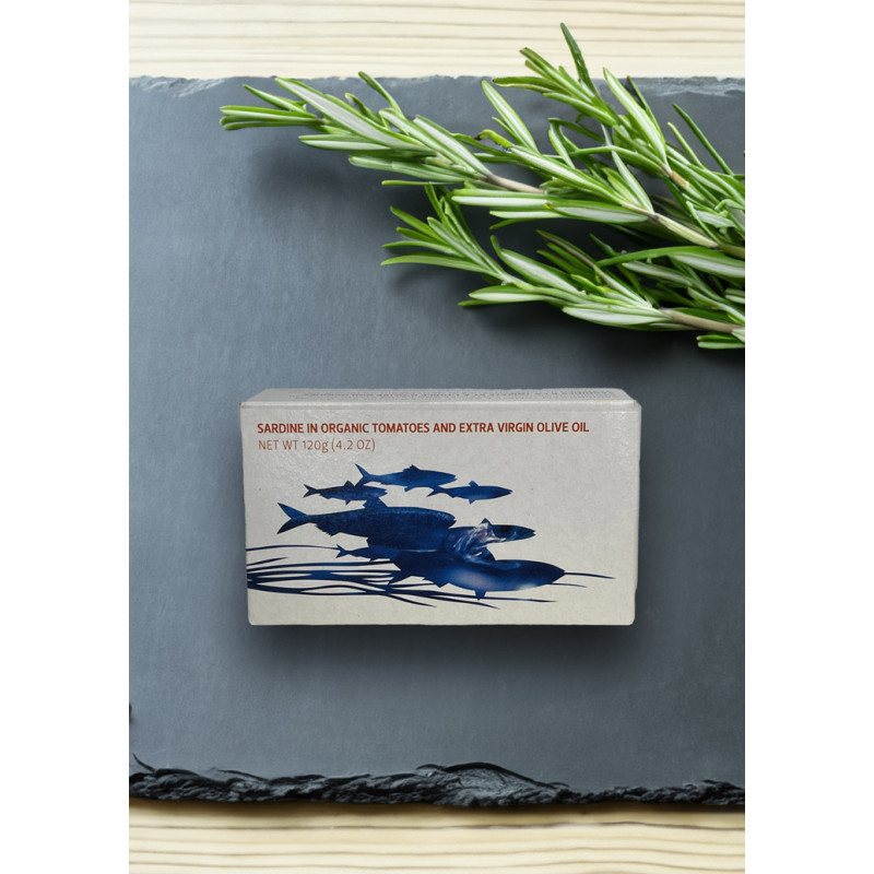 Maria Organic Sardinen in Bio-Tomatensauce mit Bio-Olivenöl