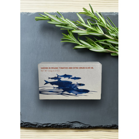Maria Organic Sardinen in Bio-Tomatensauce mit Bio-Olivenöl