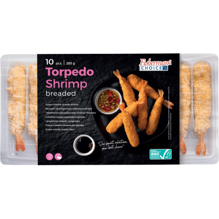 Fisherman's Choice Torpedogarnelen in knuspriger Panade