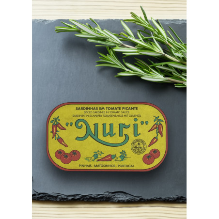 Nuri Sardinen in pikanter Tomatensauce mit Olivenöl