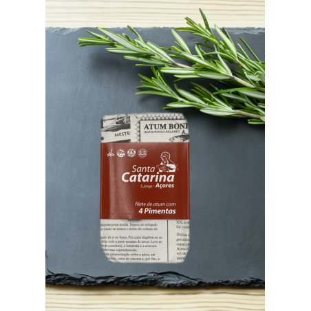 Santa Catarina Thunfischfilet in Olivenöl mit vier Pfeffervarianten