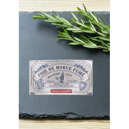 Albert Ménès Foie de Morue Fume - geräucherte Dorschleber Jahrgang 2022