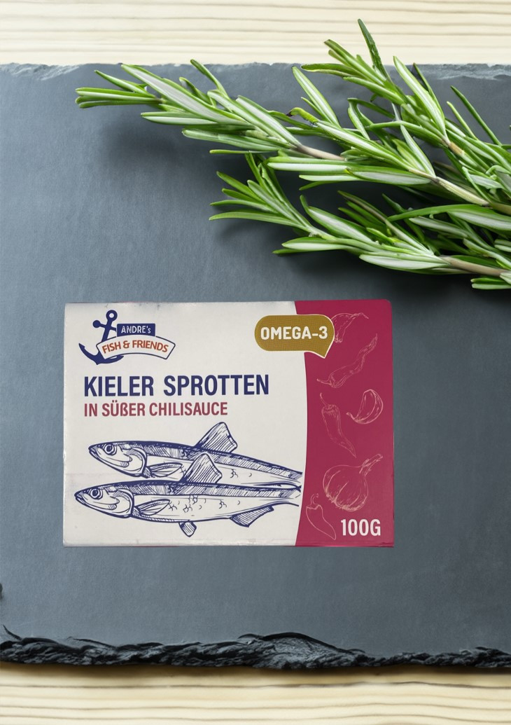 Andre's Fish & Friends Sprotten in Sweet-Chili-Sauce
