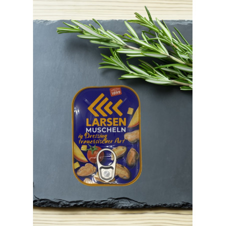 Larsen Muscheln in Dressing französischer Art