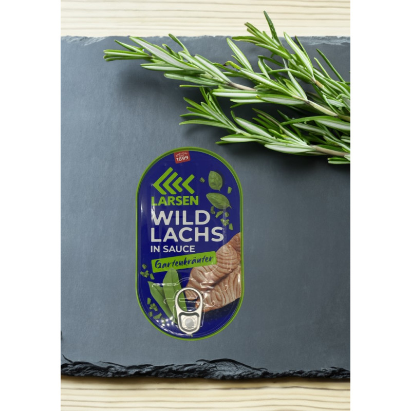 Larsen Wildlachs in Gartenkräuter-Sauce