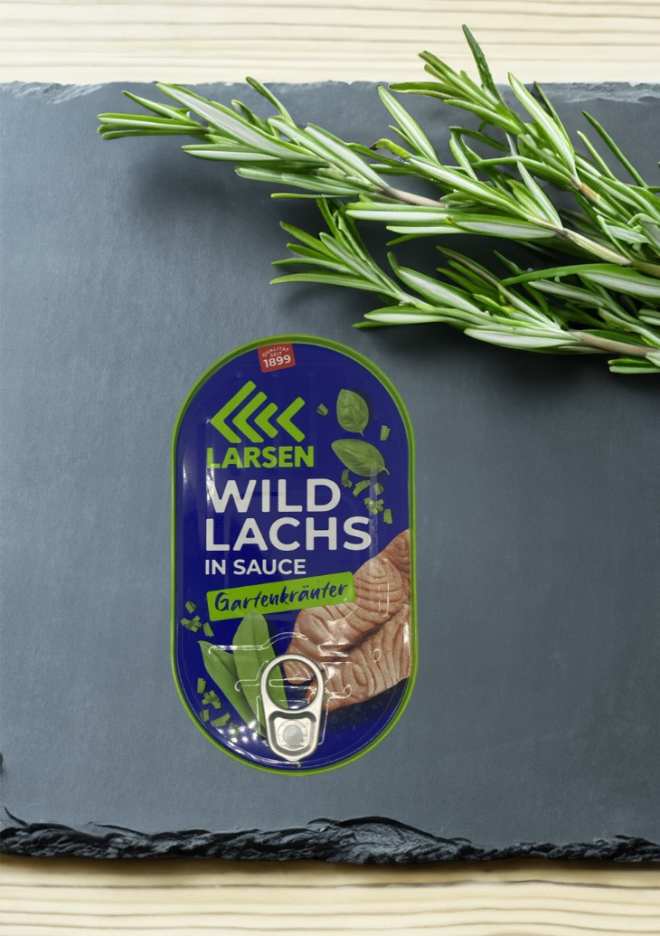 Larsen Wildlachs in Gartenkräuter-Sauce