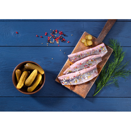 Emder Sommer Matjesfilet in Gurke-Dill Aufguss