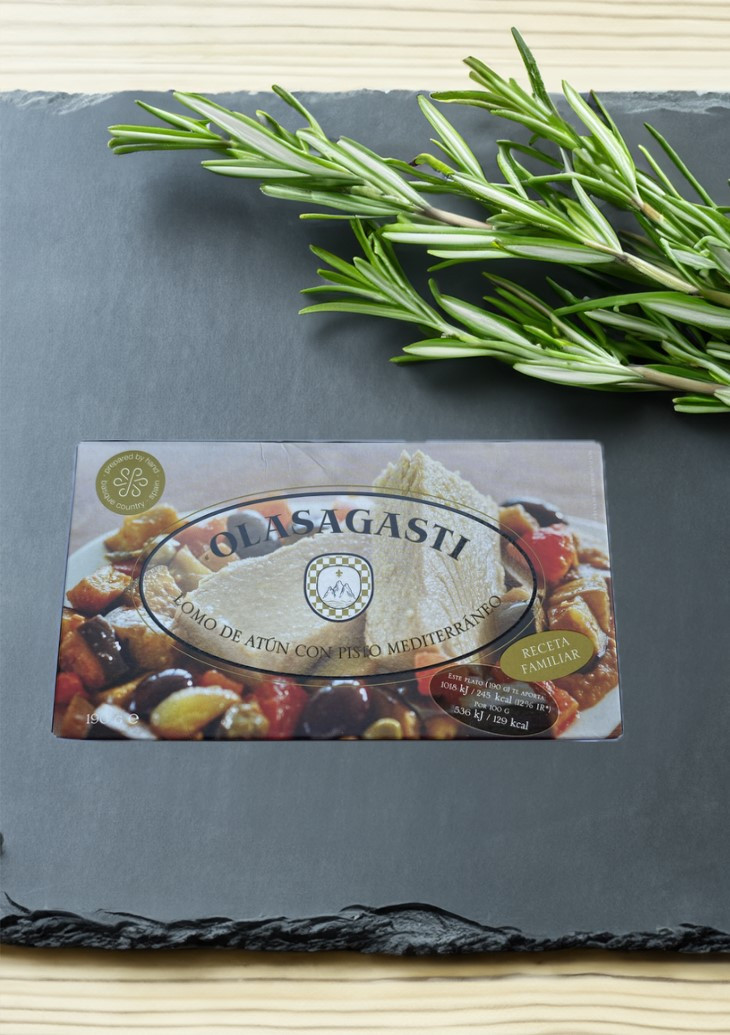 Olasagasti Thunfischfilet mit mediterranem Ratatouille