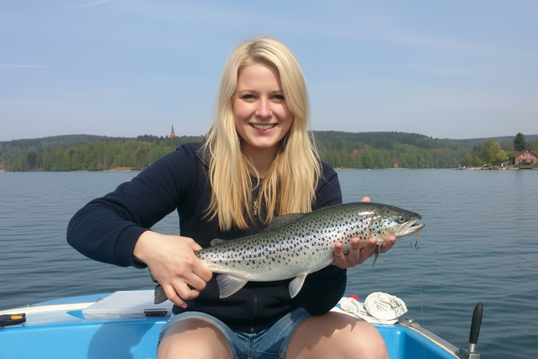 Seeforelle angeln auf der Müritz – kapitaler Fang im Boot