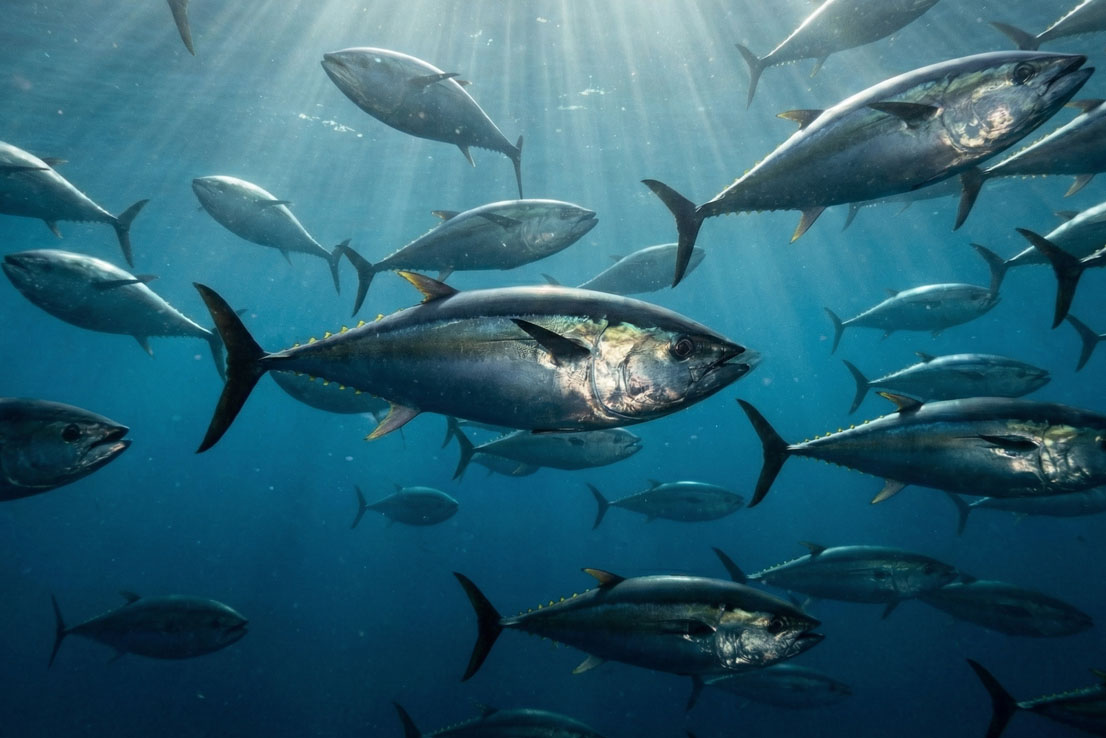 Thunfische im Ozean – Schwarmverhalten und Jagd in der Hochsee