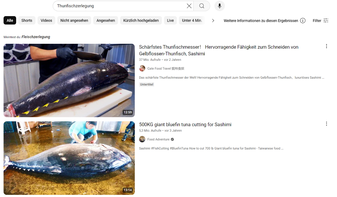 Thunfischzerlegung