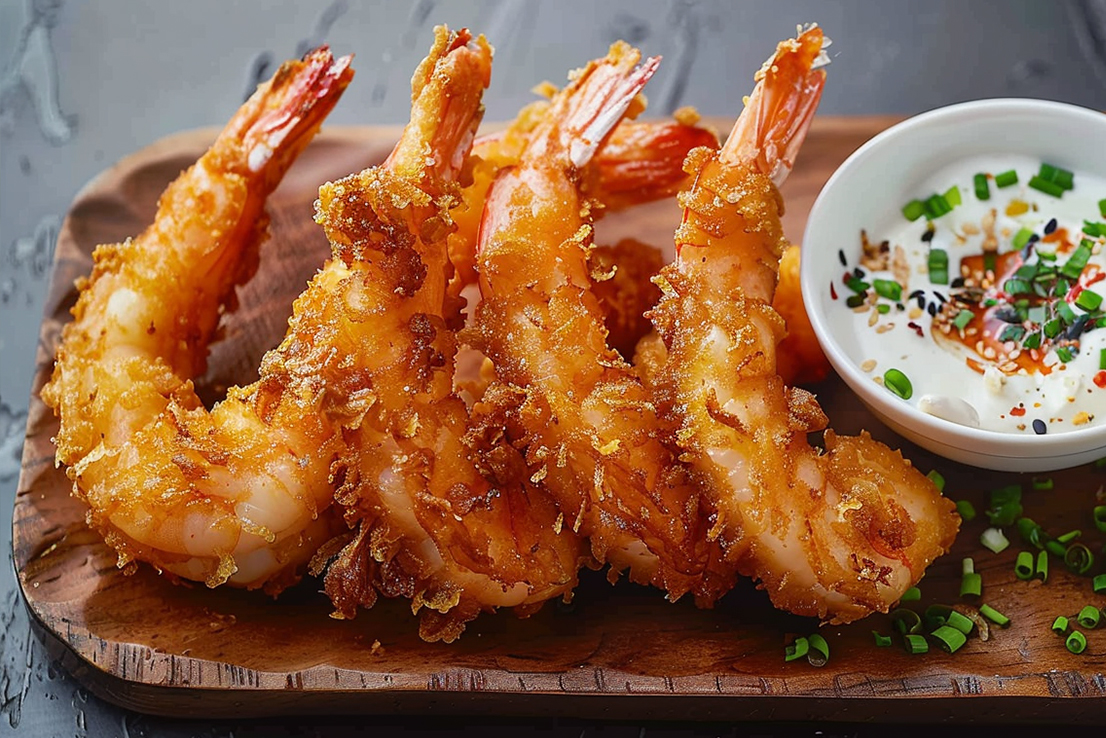 Würzige Tempura-Garnelen
