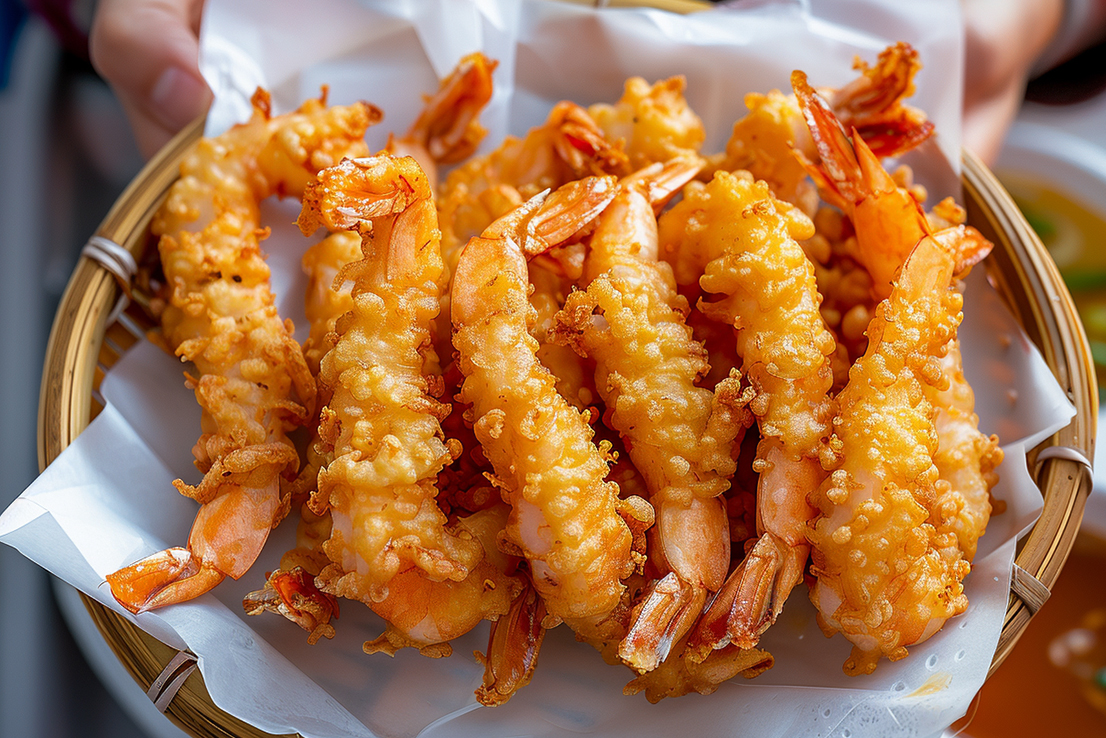 Klassische Tempura-Garnelen