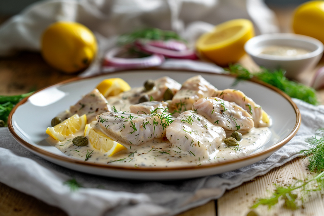 Hering in Sahnesauce