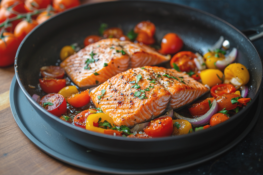 Wozu serviert man gebratenen Lachs?