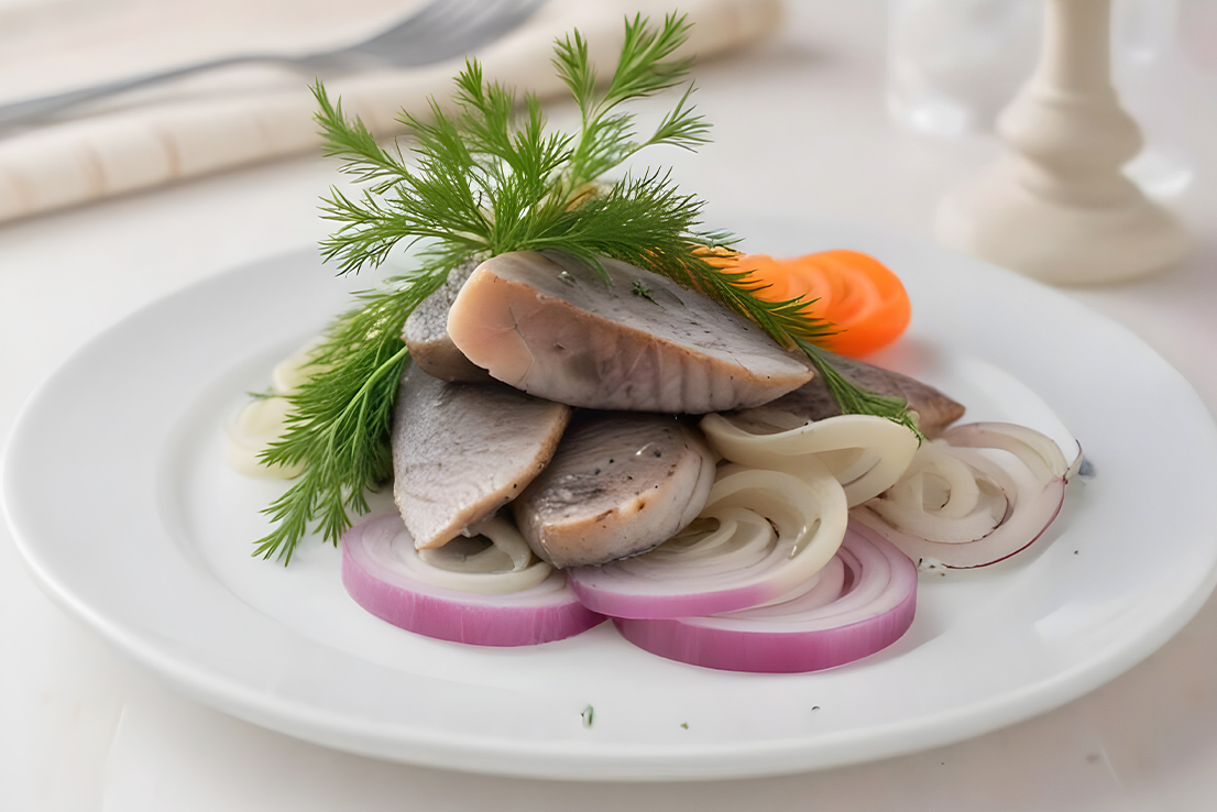 Klassisches Rezept für marinierten Hering
