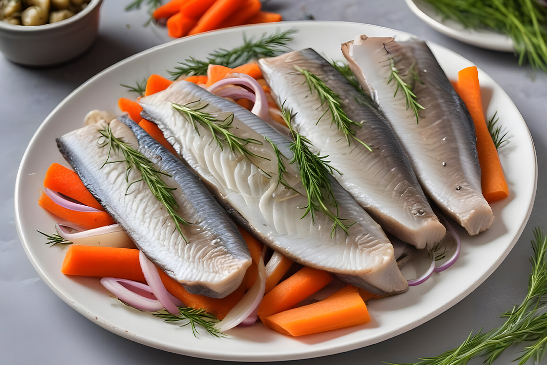 Klassisches Rezept für marinierten Hering