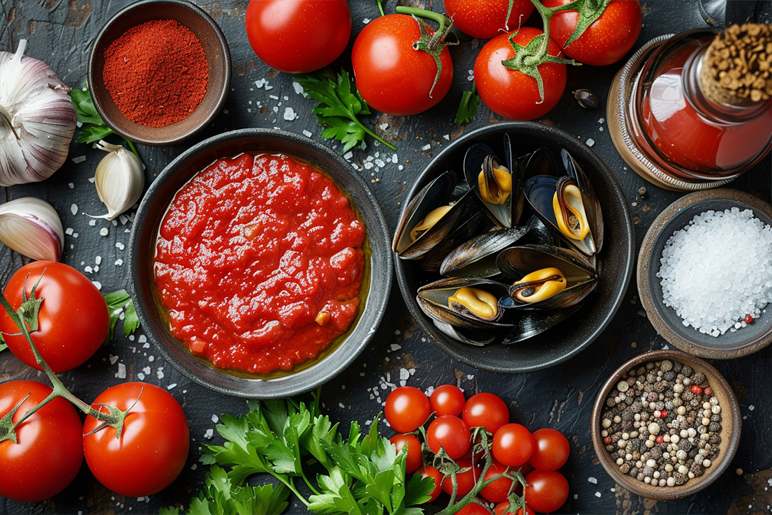 Zubereitung der Tomatensauce