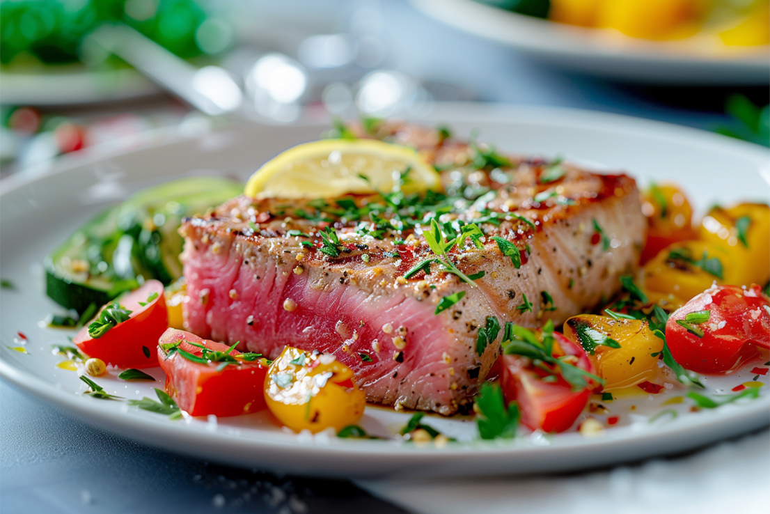 Schritt-für-Schritt-Rezept für Thunfischsteaks
