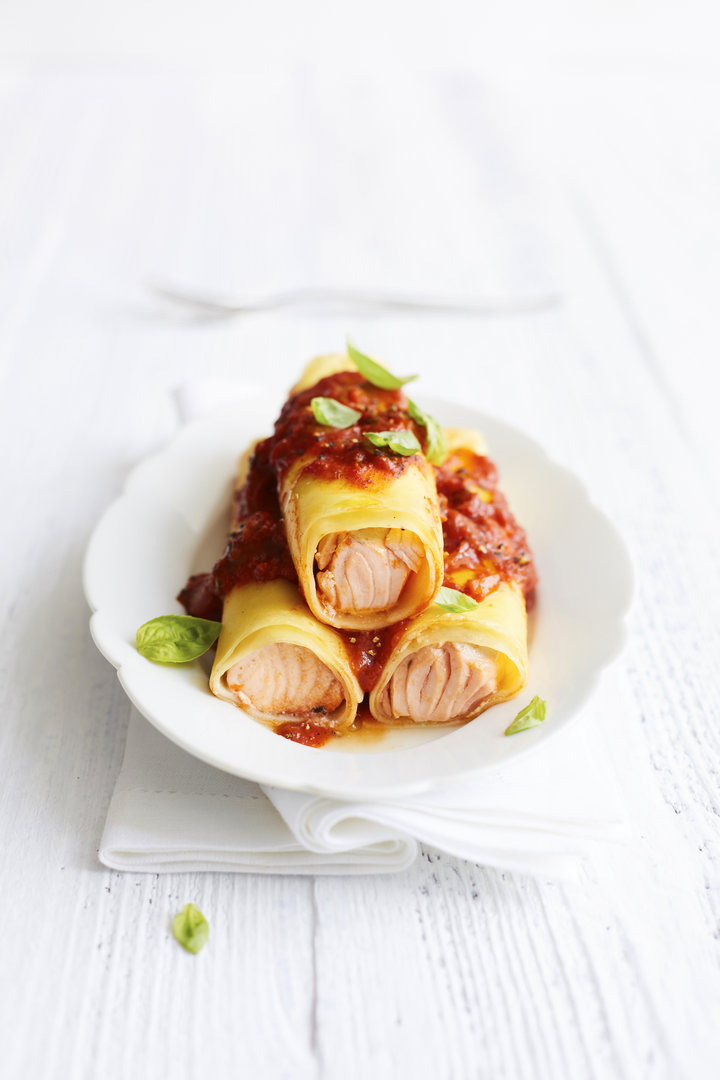 Lachs-Cannelloni