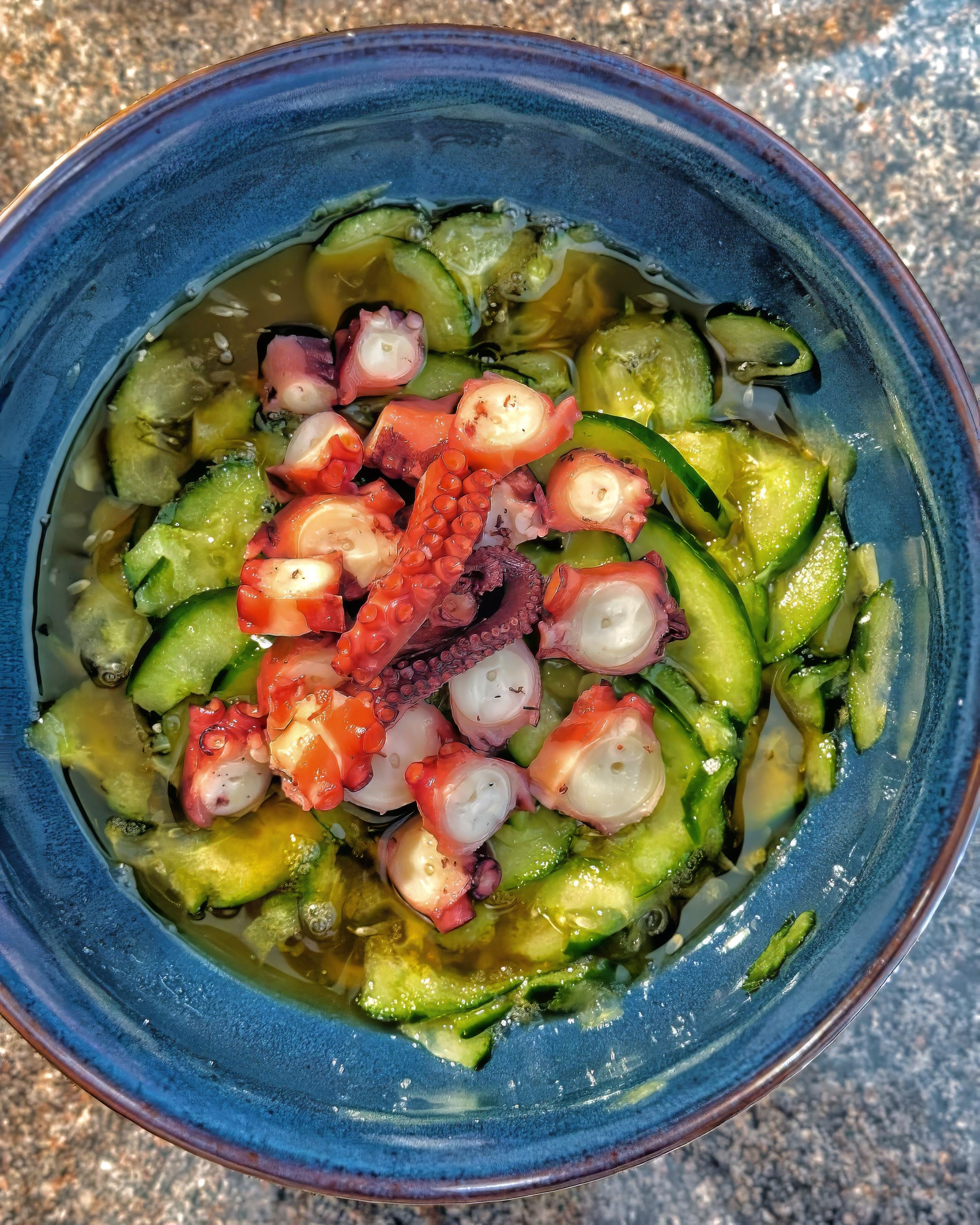 Sunomono – Japanischer Gurkensalat mit Oktopus