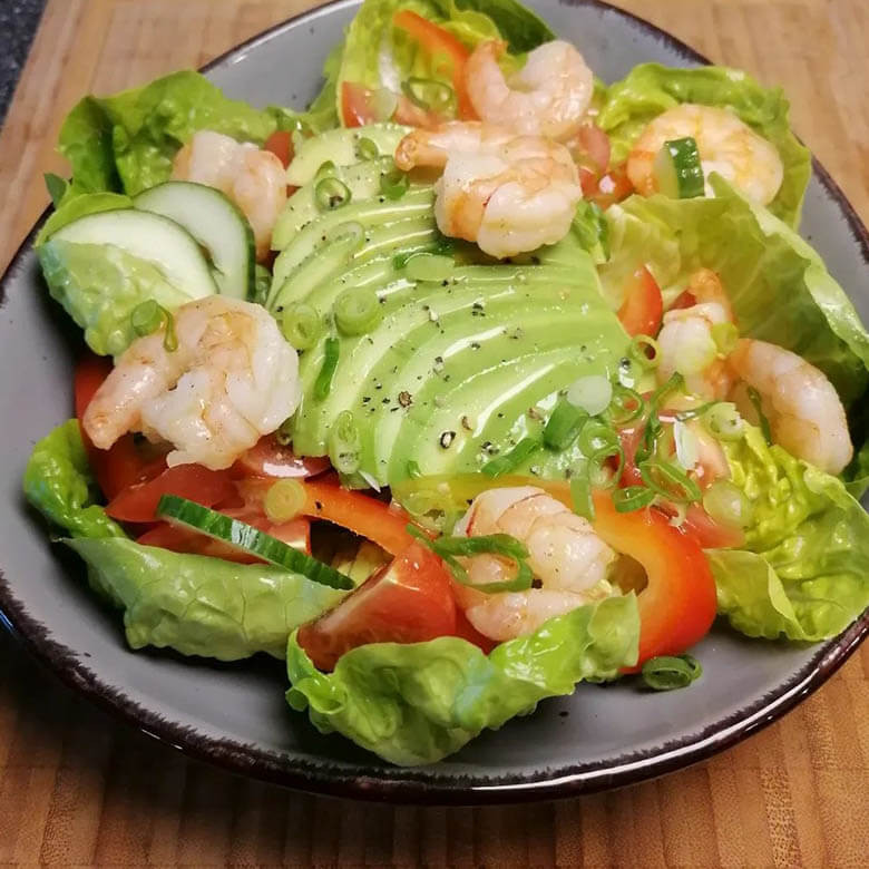 Garnelensalat mit Avocado