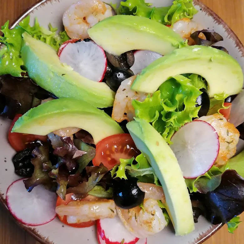 Garnelensalat mit Avocado